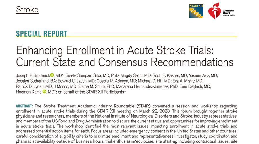 STAIR - Stroke Treatment Academic Industry Roundtable